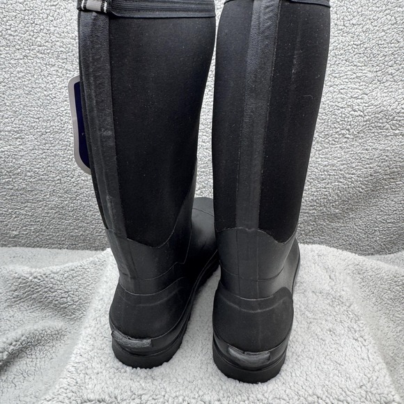 Hisea Boots Mens Size 13 Black Neoprene Waterproof Rubber Rain Work Outdoor - Picture 8 of 15